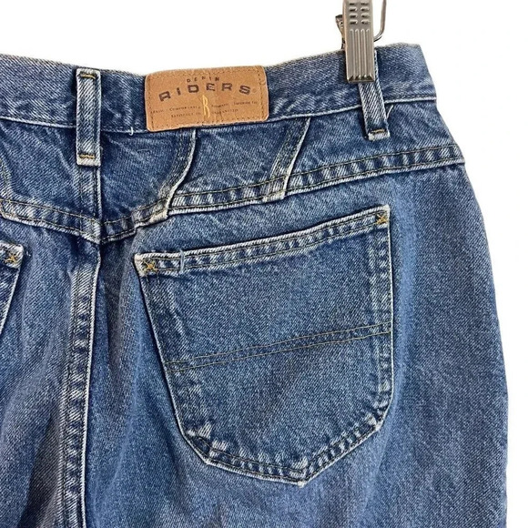 Lee Riders Jeans Womens Size 16 Petite Blue Denim Bottoms High Waist 100% Cotton - Picture 8 of 11
